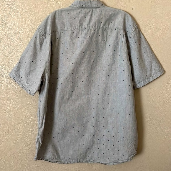Vans Men’s Button Casual Down Short Sleeve Shirt XL Gray - Picture 6 of 6